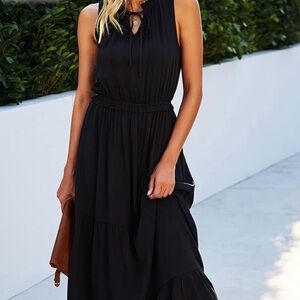 NWT Maxi Black Dress!!